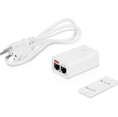 UBIQUITI POE-24-7W-G-WH - INYECTOR POE 24VDC @ 0.3A / GIGABIT LAN